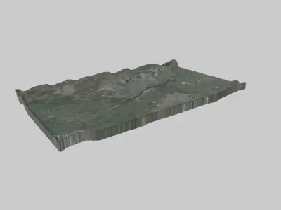 Rostov-na-Donu City Low-poly 3D model