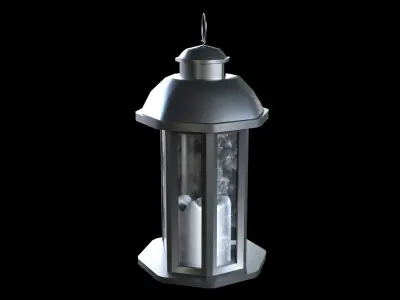 Lantern 2 of the 3 Free low-poly 3D model