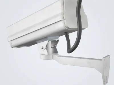 Security Camera Low-poly 3D model