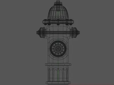 Fire Hydrant 3D model 11