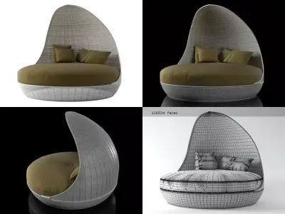 Garden Lounge Free 3D model