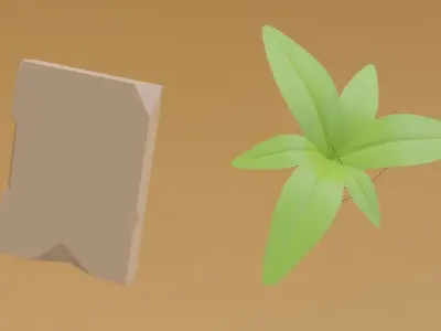 Portal door with light 3D model