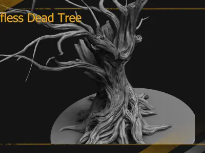  Leafless Dead Tree 3D High-Poly 3D model 3D model