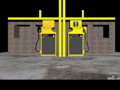 Postos de Combustiveis Piolho Versao 01 3D model