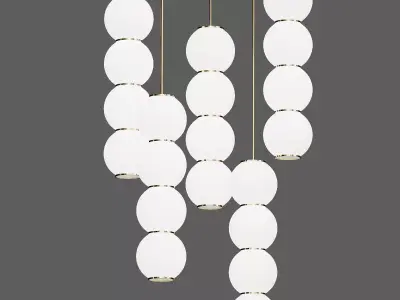 PEARLS 5 ball hanging from string 3D model