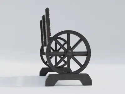 Wooden Bench - Garden Chair 3D model