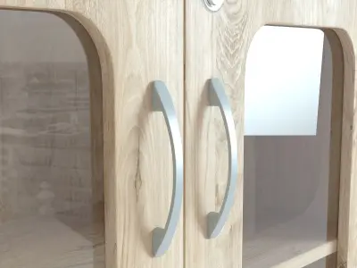 Wooden Cabinet 15 3D model