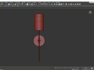 Olivia Linen Wall Sconce Low-poly 3D model