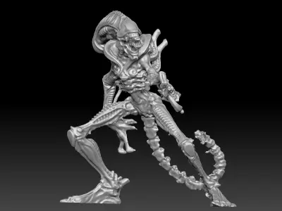 Xenomorphy Statue Scan 3D print model