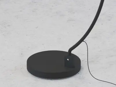 The Arc Black Floor Lamp 3D model