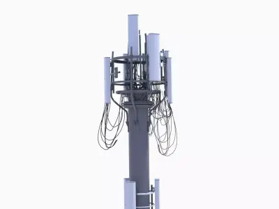 CELL SITE tower  Low-poly 3D model
