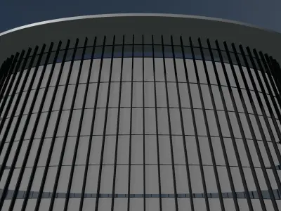 Building facade in concept 2402 3D model