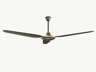 Ceiling fan Low-poly 3D model