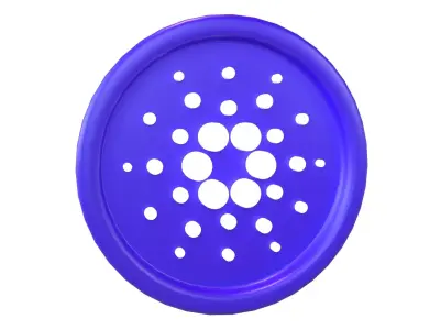 Cartoon Cardano Coin v1 002 Low-poly 3D model