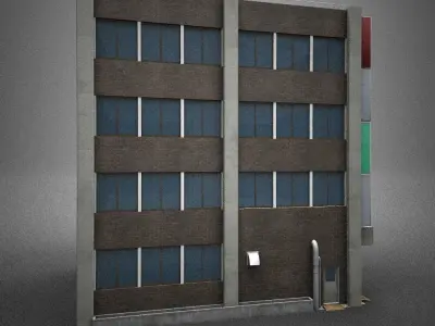 Japan building 09 model in Lightwave 3D 3D model
