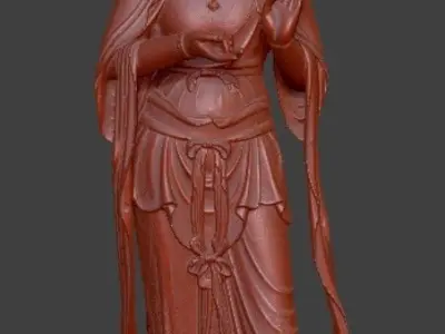 Western Three Saint Buddhas 3D print models 3D print model