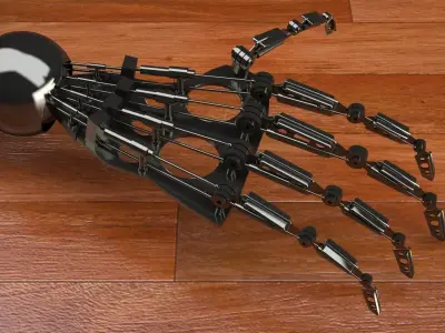 robot arm 3D model 2