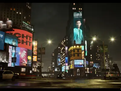 Billboards Pack Vol 01 Low-poly 3D model