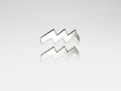 Aquarius v2 006 Low-poly 3D model