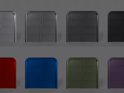 PBR Gate Fence Door Wall - 60 Models 3D Model Pack