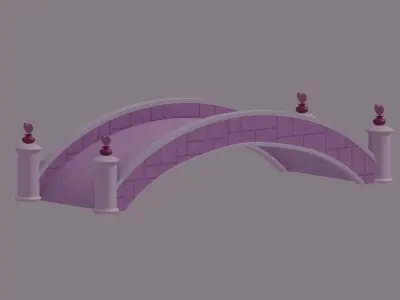 Toon Bridge 3D model