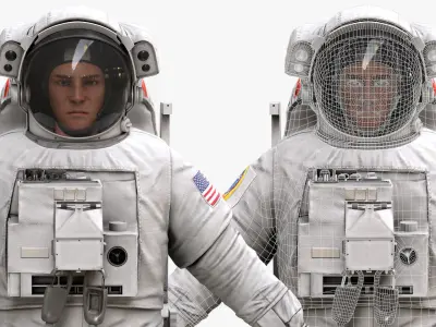 CS05 Space Suit LITE VERSION Low-poly 3D model