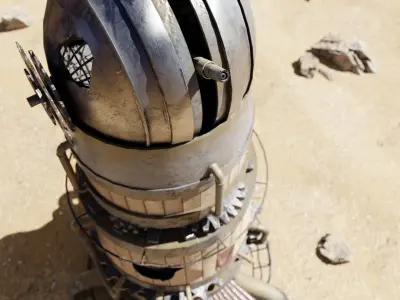 Sci-fi Observatory 3D model