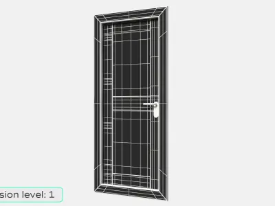 Oak Ship Door 3D model