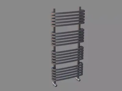 Bathroom Radiator Low-poly 3D model