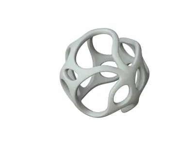 SciFi Cube Object No 19936 Low Poly Shape Texture