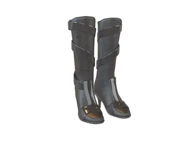 Knee Boots Pack Vol 2 Low-poly 3D model