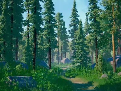 Stylized Environment - Forest Package 2 3D model
