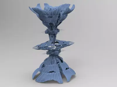 Aster Flower array 2 Low-poly 3D model