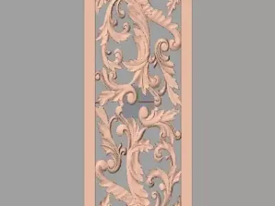 European furniture 3D relief models for CNC wood engraving E245 3D model