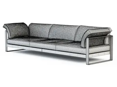 Triple sofa Phan - Matteograssi 3D model