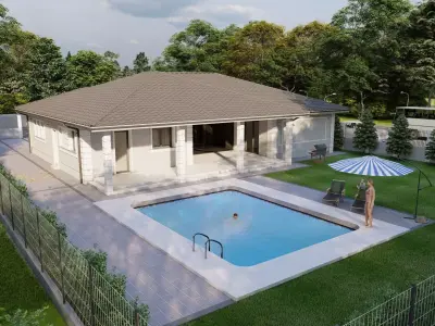 House 19 Exterior Low-poly 3D model