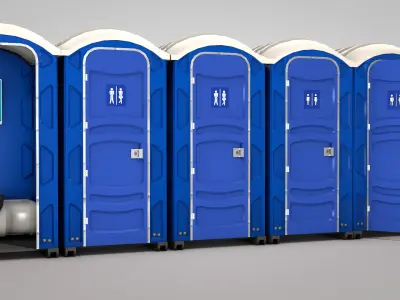 Portable Toilet 3D model