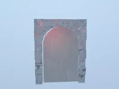 Arch Entrance Low-poly 3D model