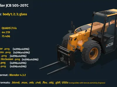  Telehandler JCB 505-20TC 