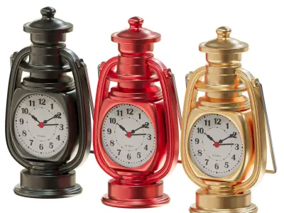 lantern table clock 3D model