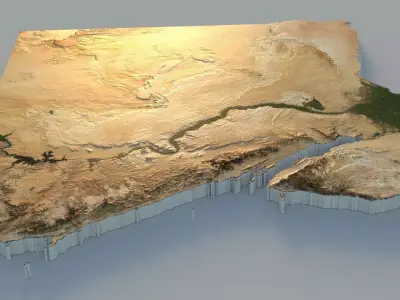 Egypt Country Terrain 3D model