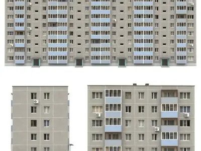 Procedural Soviet Building Generator 3D model