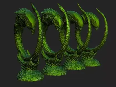 Alien xenomorph Chestburster lot 3D model
