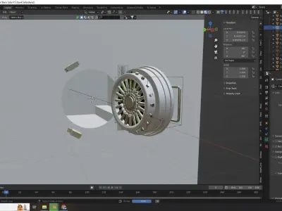 Bank Safe and Animation 3D model