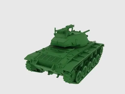 Light Tank M24 Chaffee 3D print model