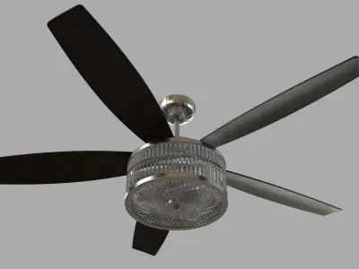 56inch Sura 5 Blade Ceiling Fan 3D model