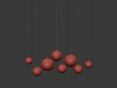 chandelier 10 3D model