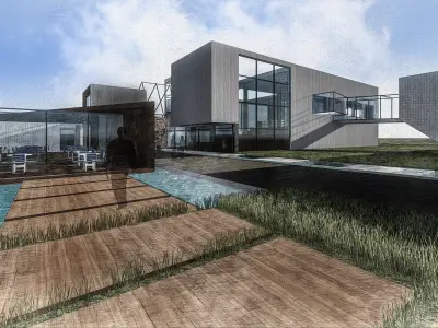 library Project on revit 3D model