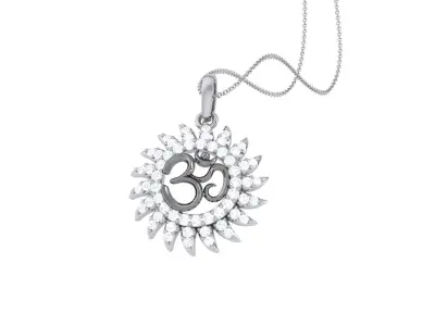 Spiritual Om Pendant 3D print model