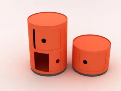 Kartell Cabinet Side Table 3D model
